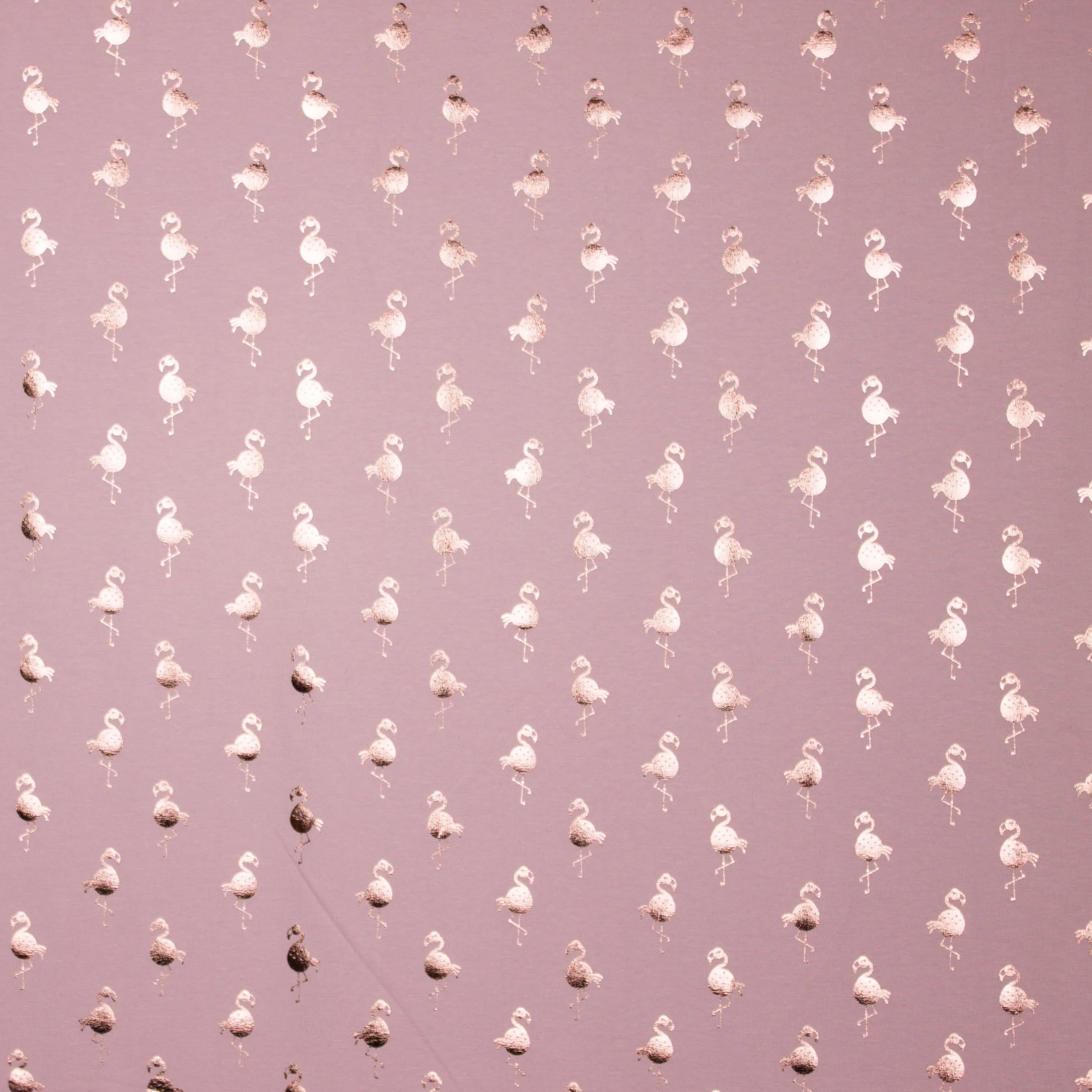 Roze tricot met flamingo motief in roze foil