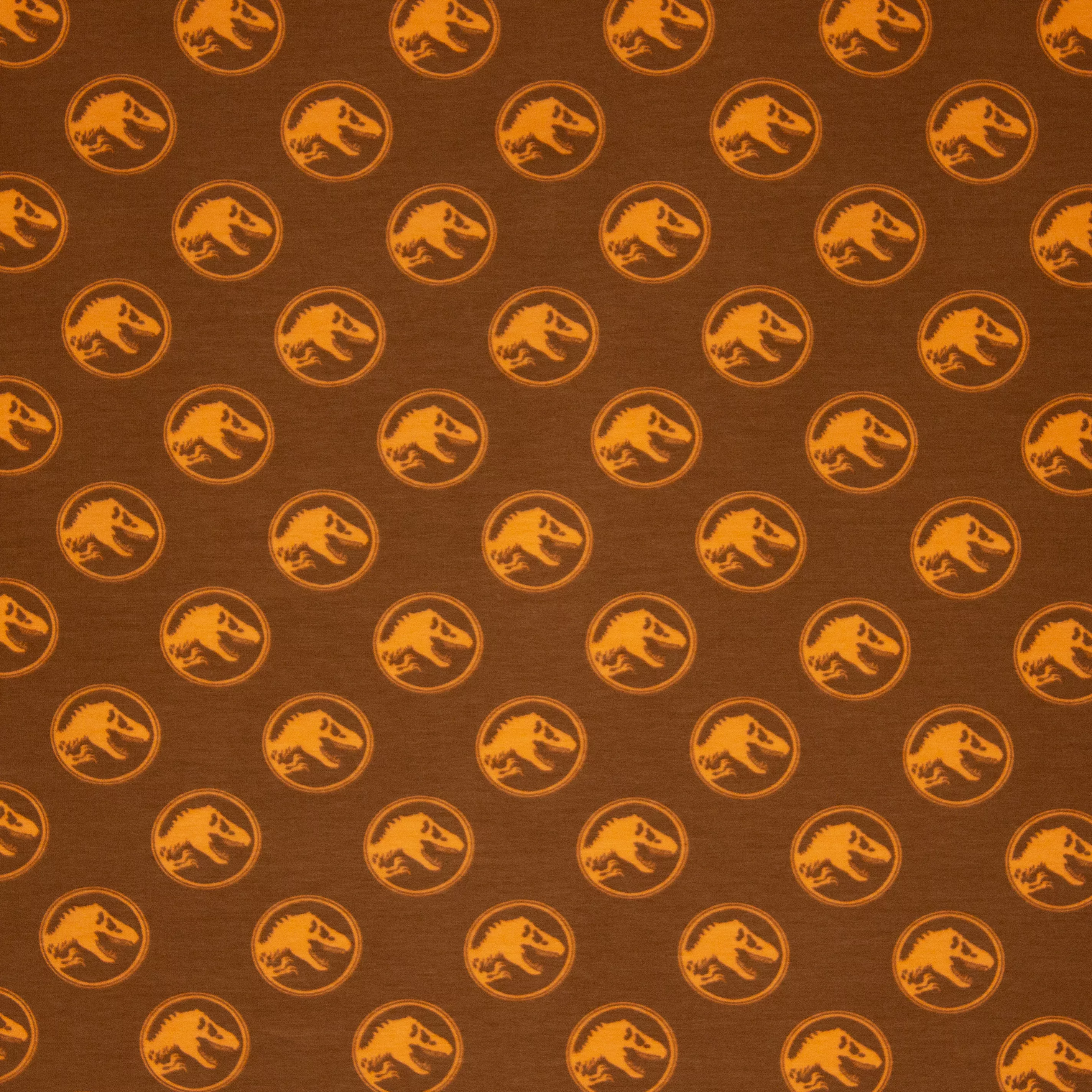 Bruine Tricot met Dino's Jurassic Park
