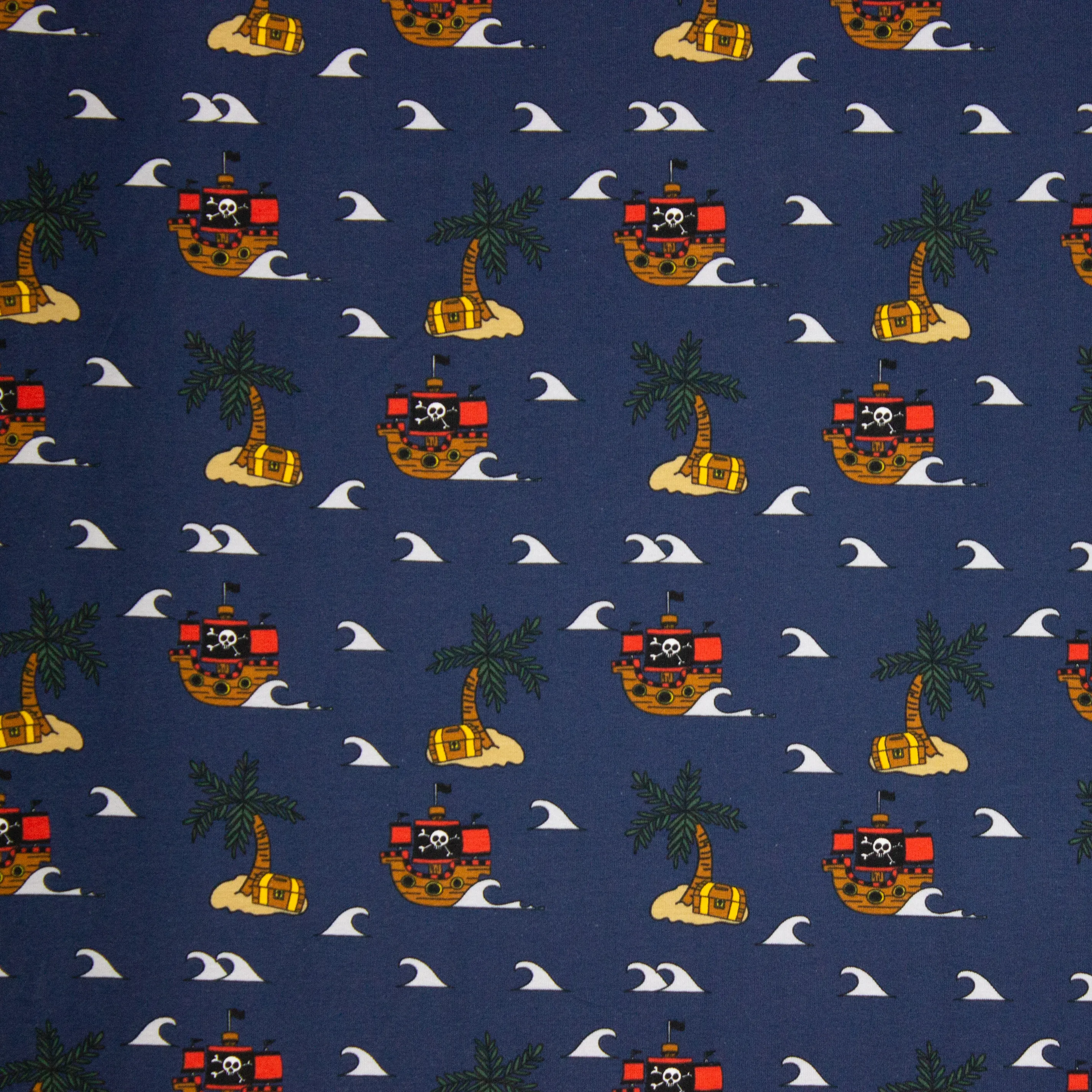 Blauwe Tricot met Piratentekens
