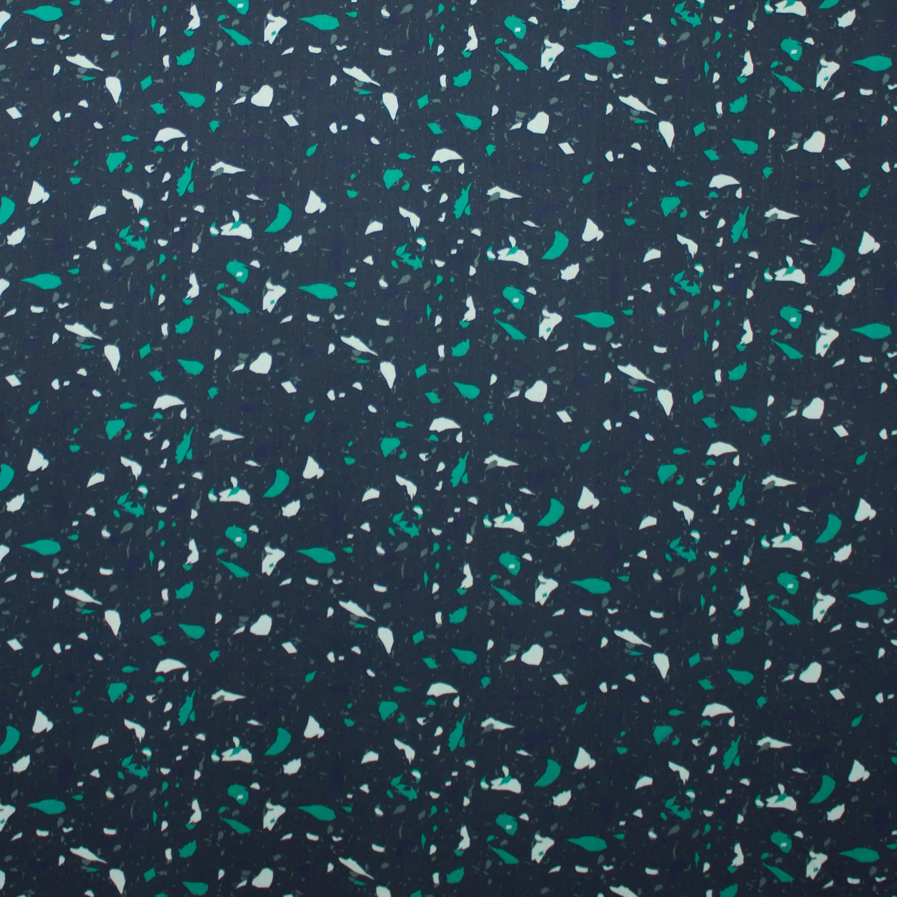 Viscose 'Terrazzo Teal' van 'Mind The Maker'