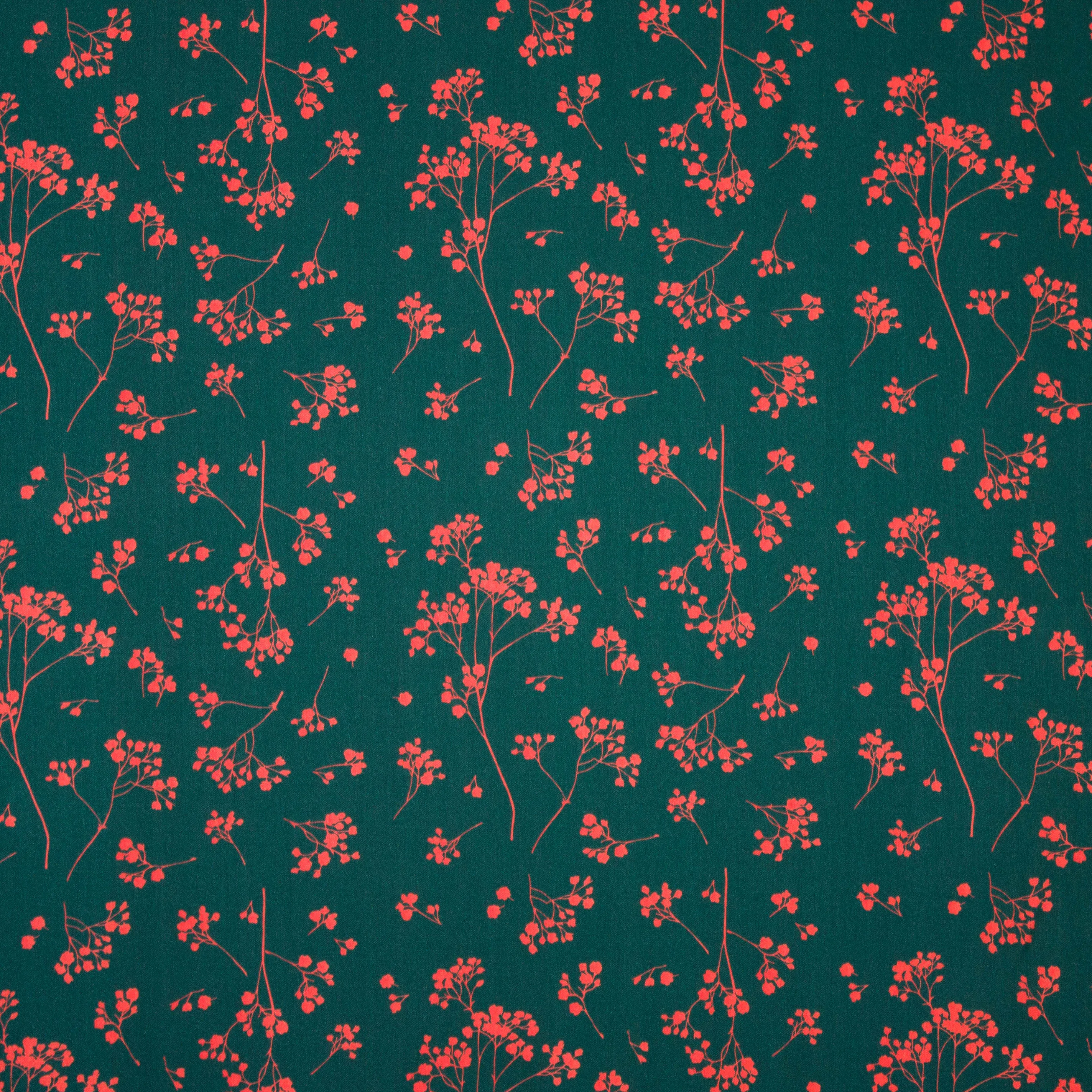 Viscose 'Stalks Teal' van 'Mind The Maker'