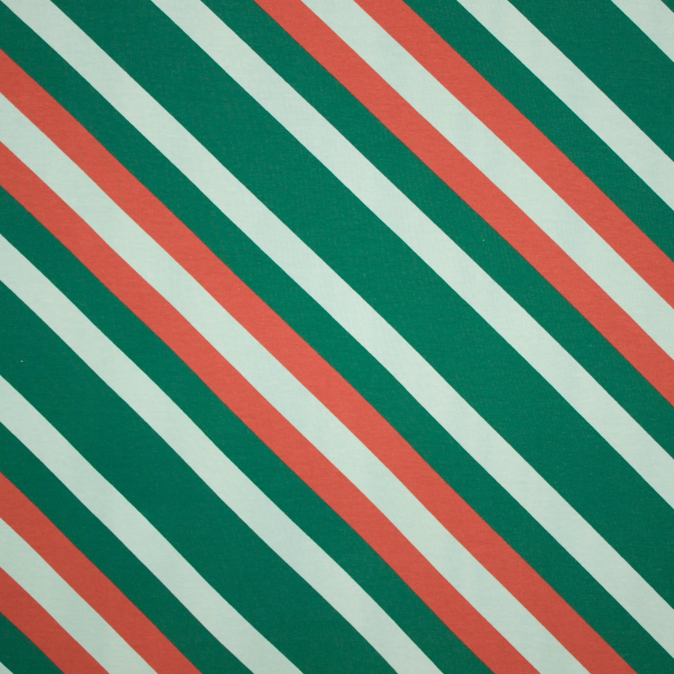 Diagonaal gestreepte french terry  'Garden Days Dia van About Blue Fabrics'