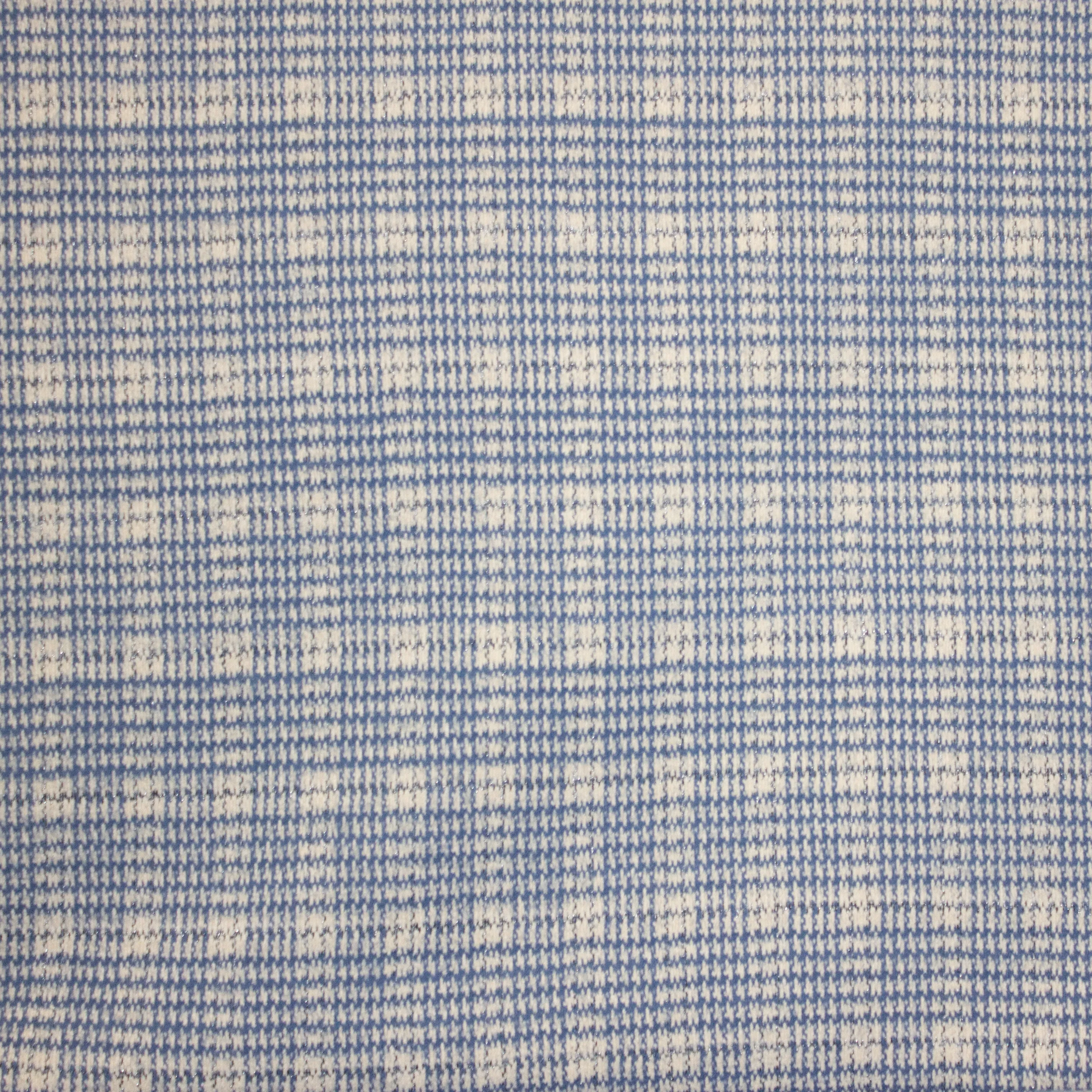 Witte Polyamide met Blauw Patroon
