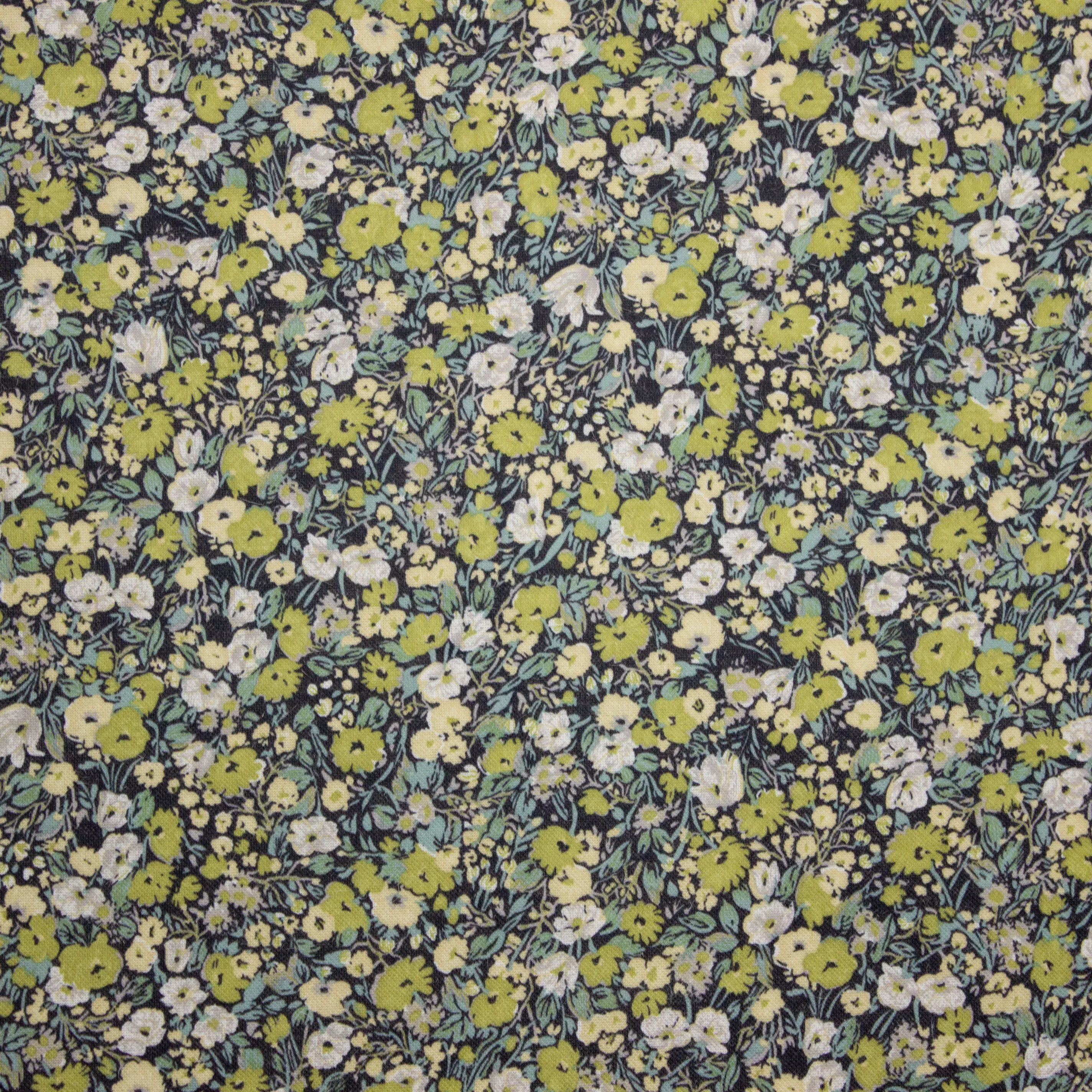 Polyester Wol met Bloemen