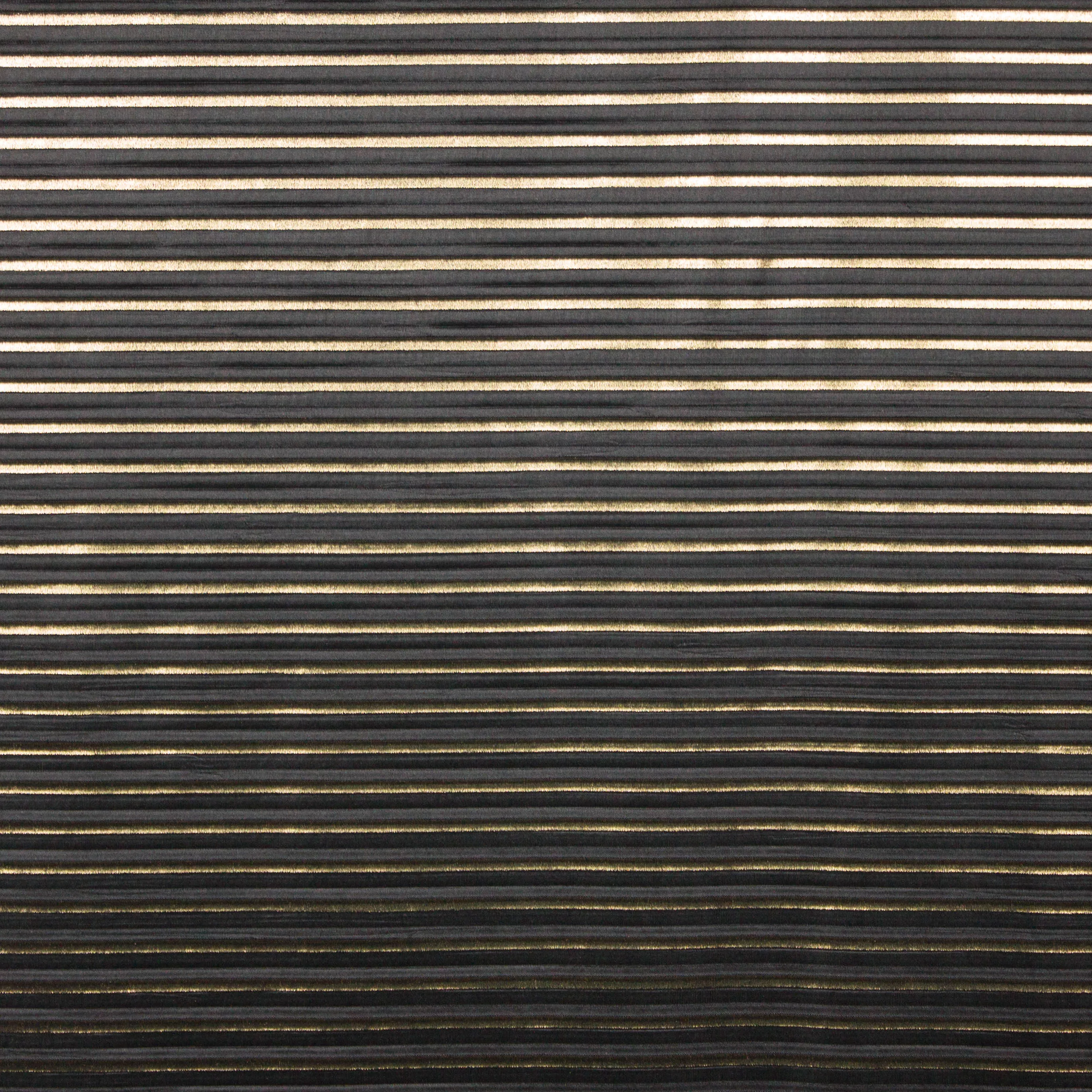 Zwart / goud plissé polyester van 'La Maison Victor'