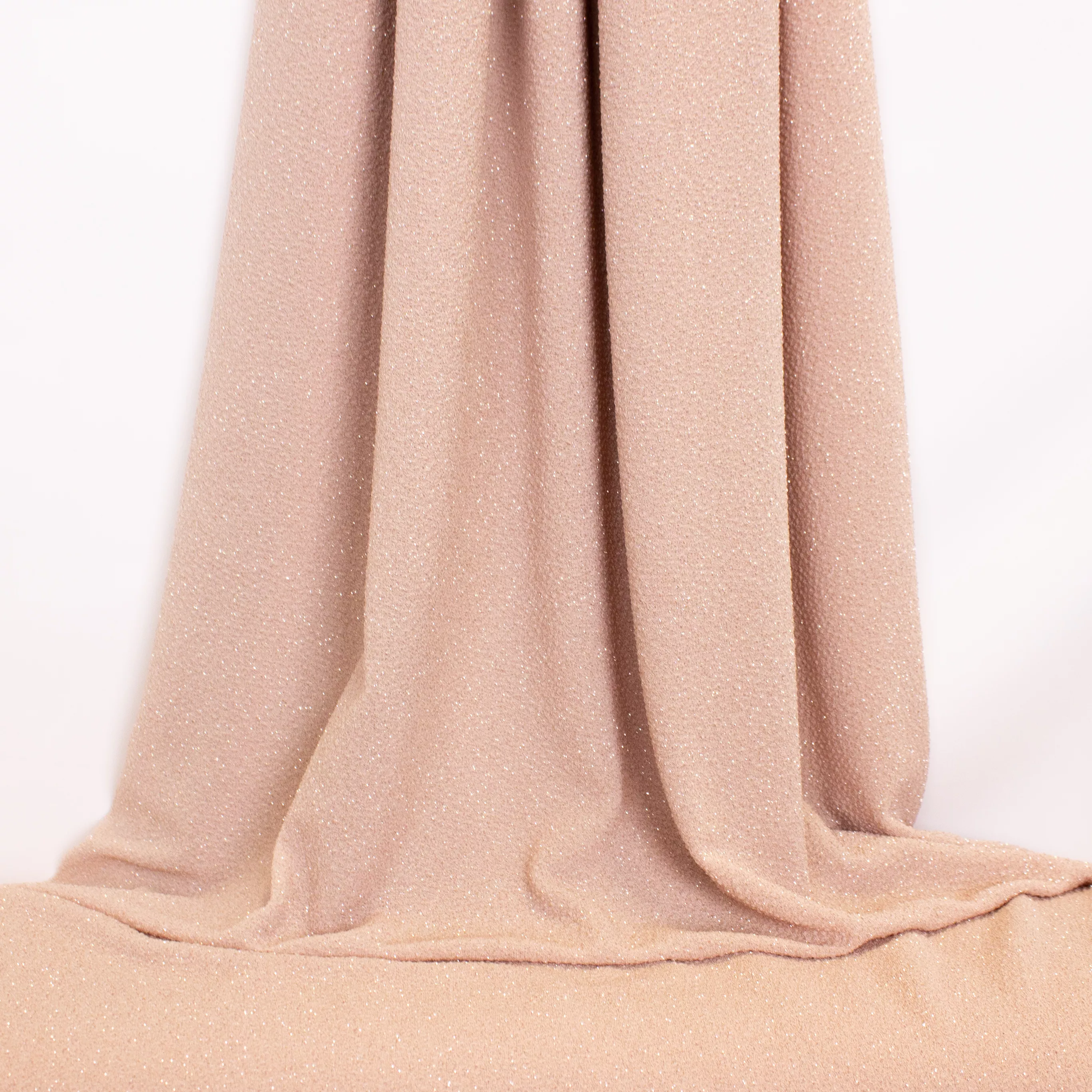 Polyester tricot roze met Glitter