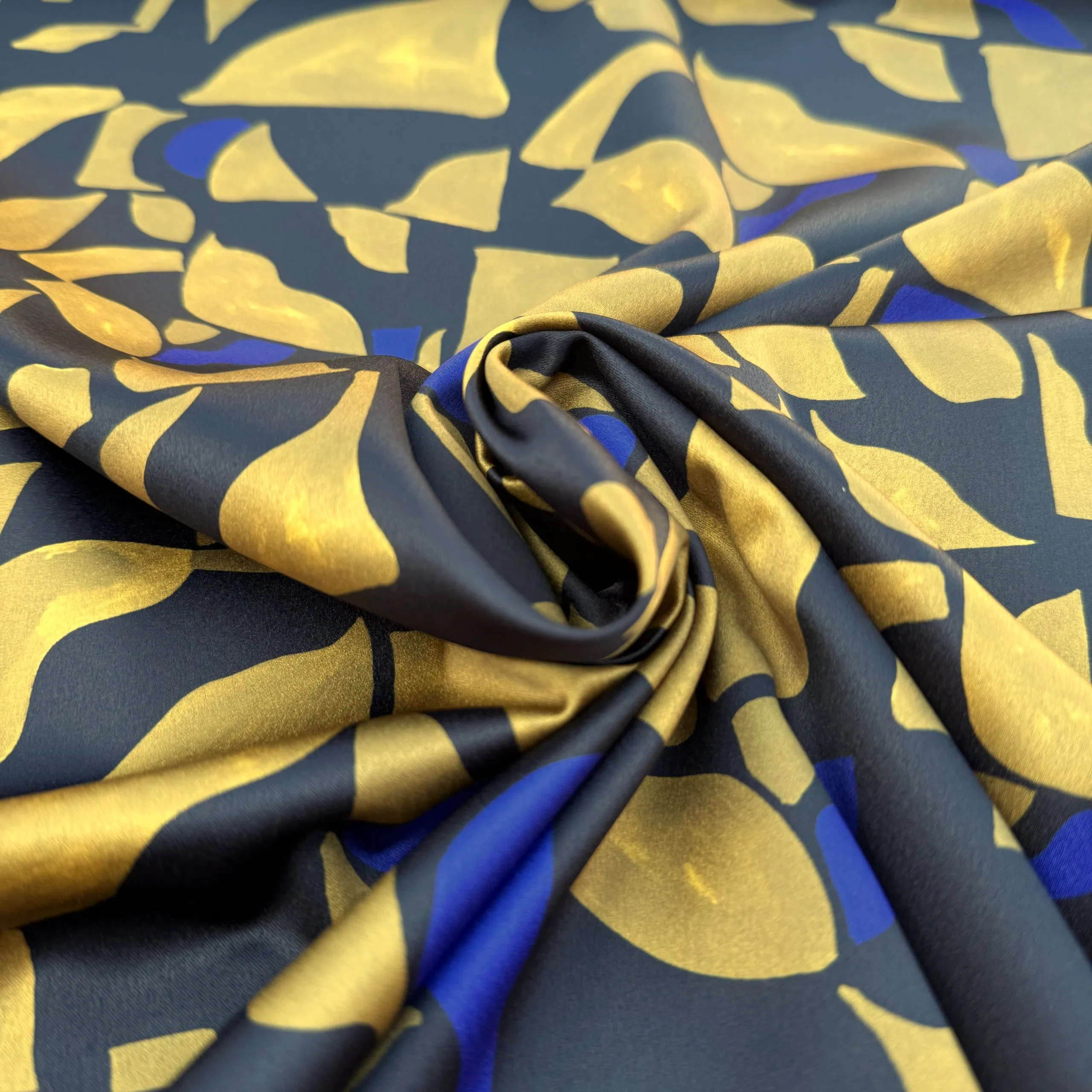 Polyester abstract zwart - A La Ville