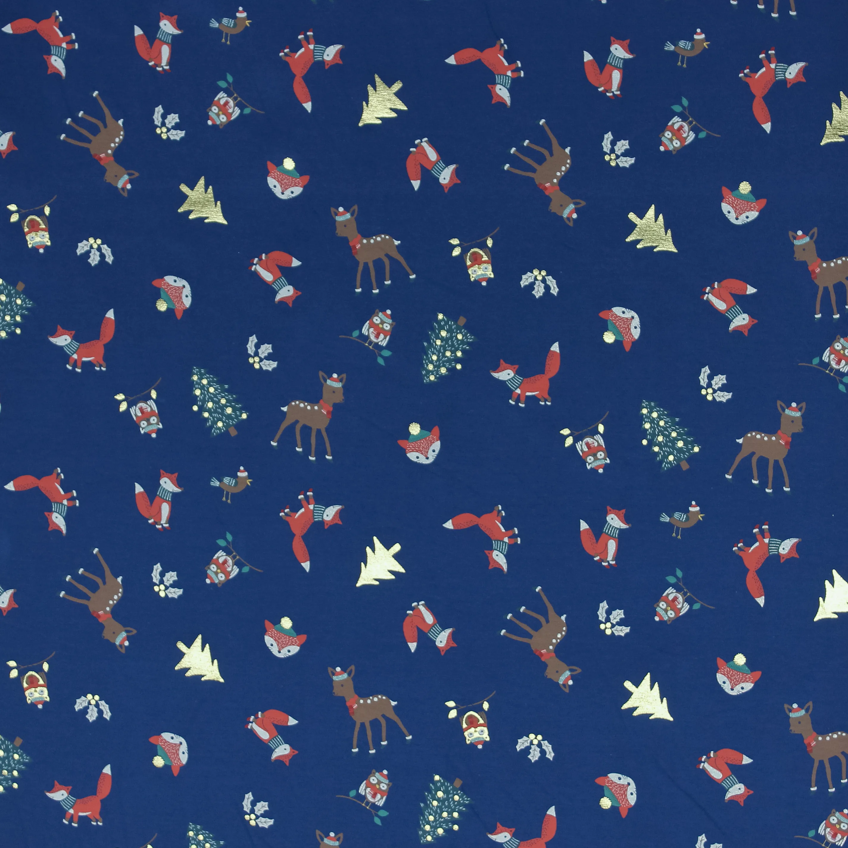 Blauwe tricot Kerst