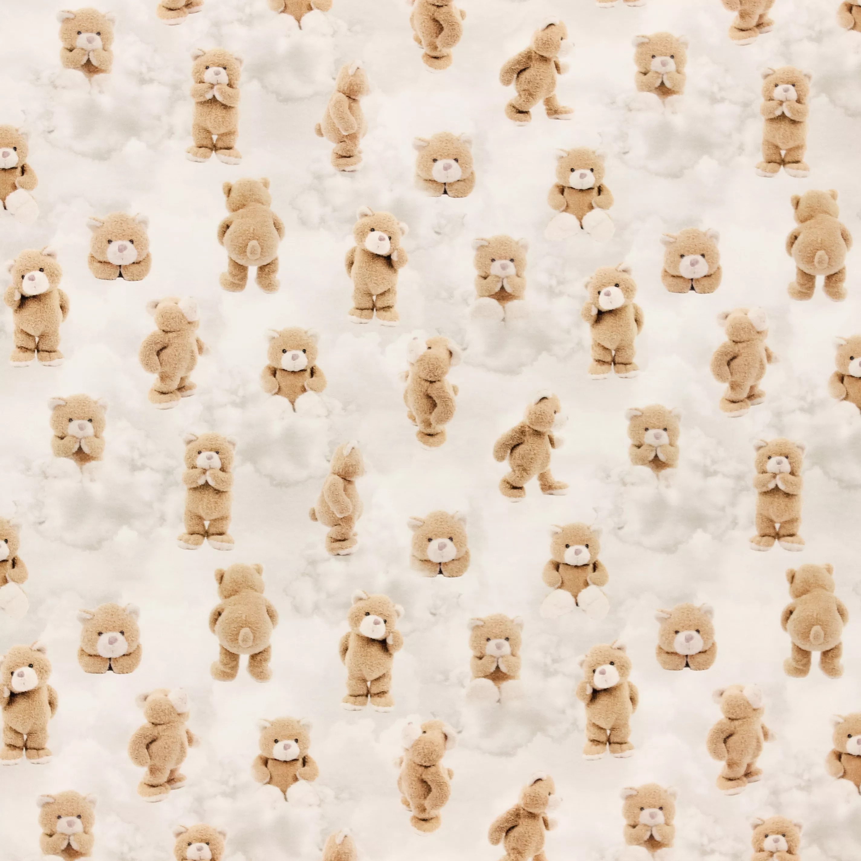 Tricot met Teddyberen en Wolken