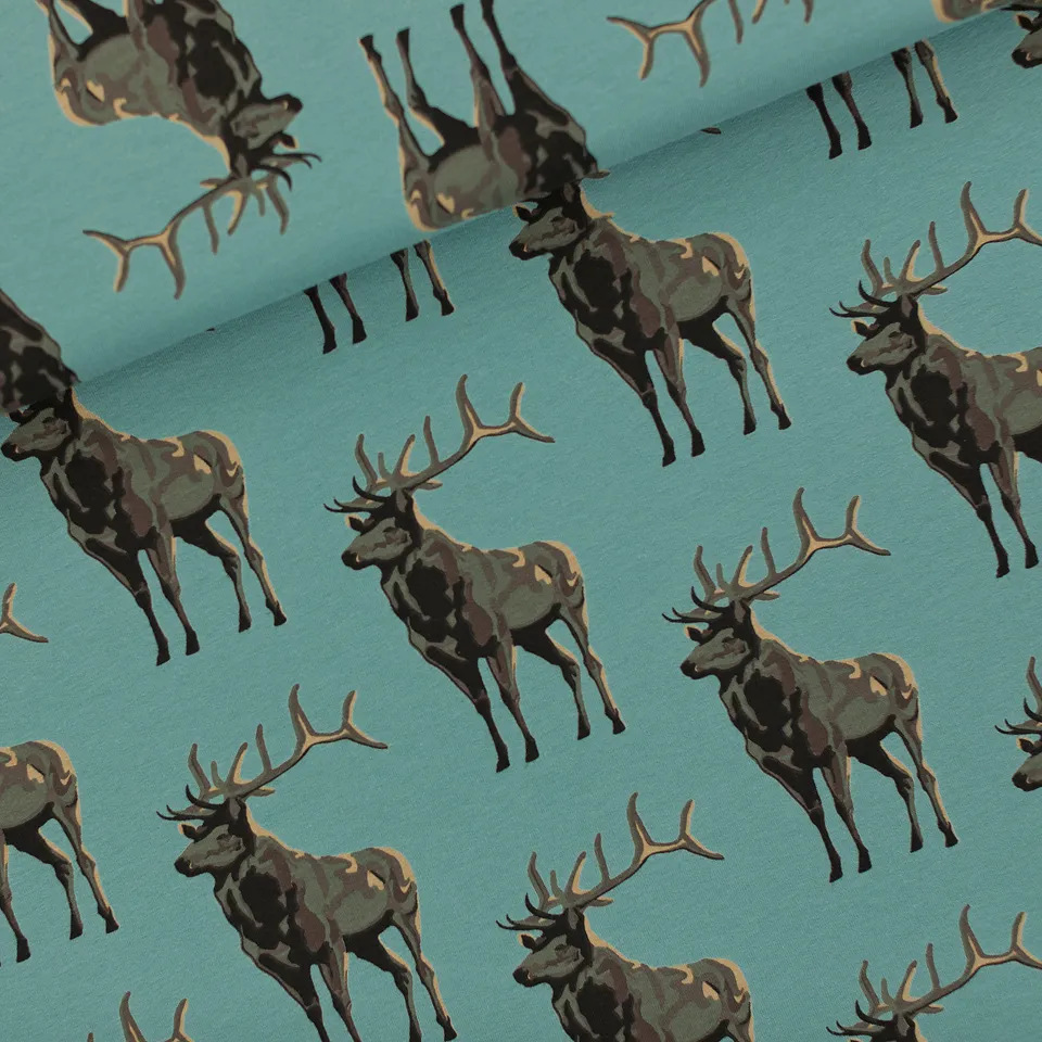 Donker munt french terry met herten "Deer" van See You At Six