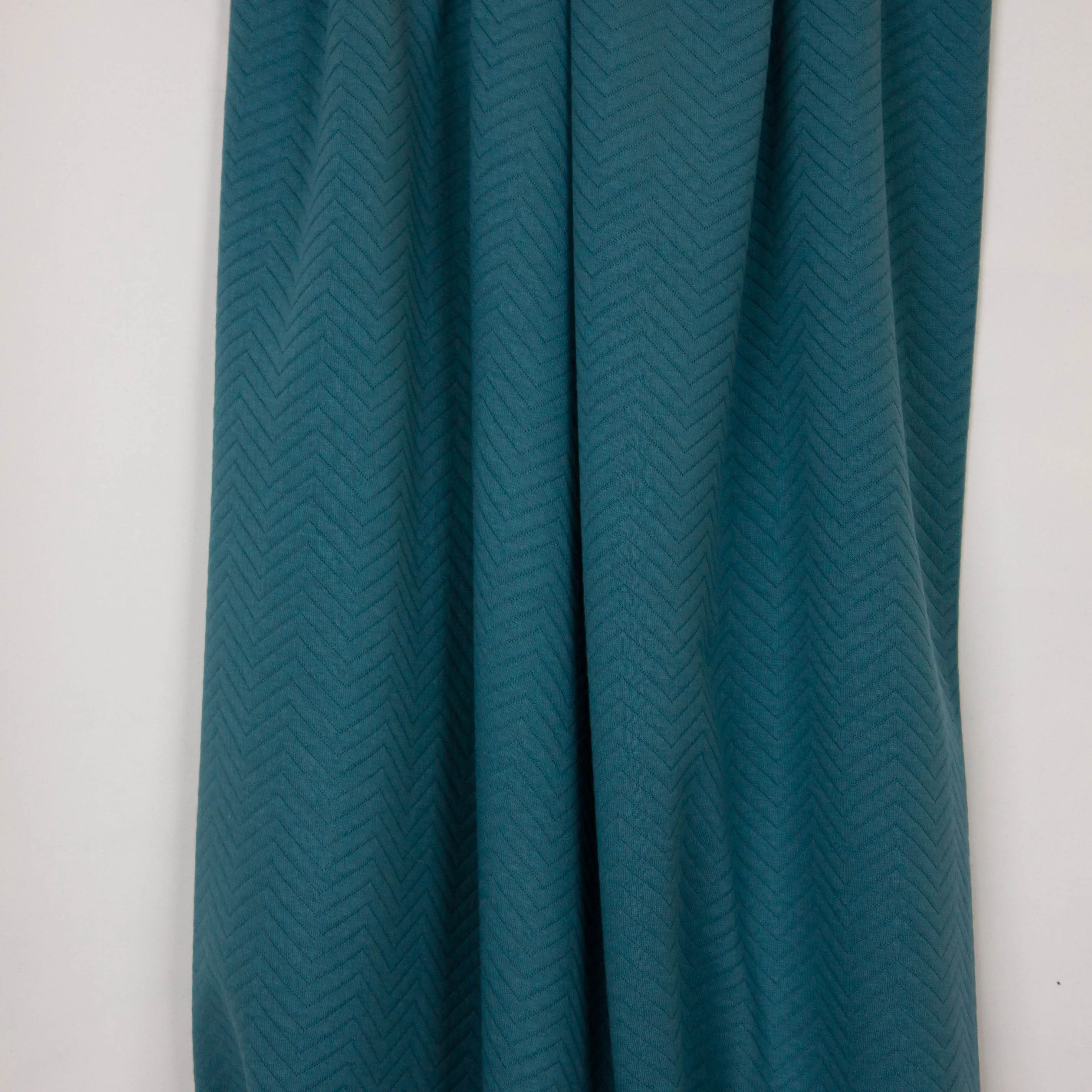 turquoise organische chevron quilt 'Dark Navy' van 'Mind The Maker'
