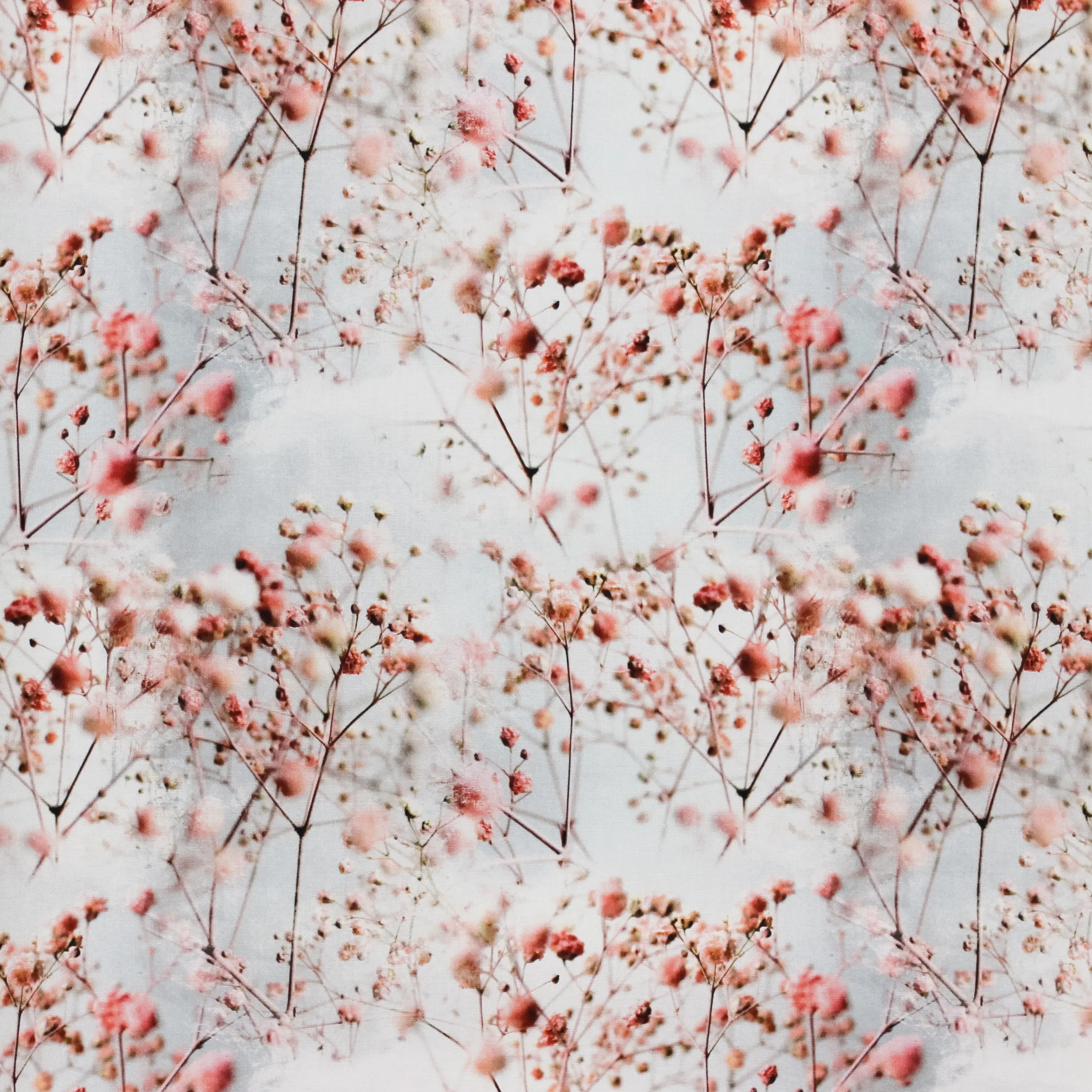 Lichte Canvas met Roze Bloemetjes
