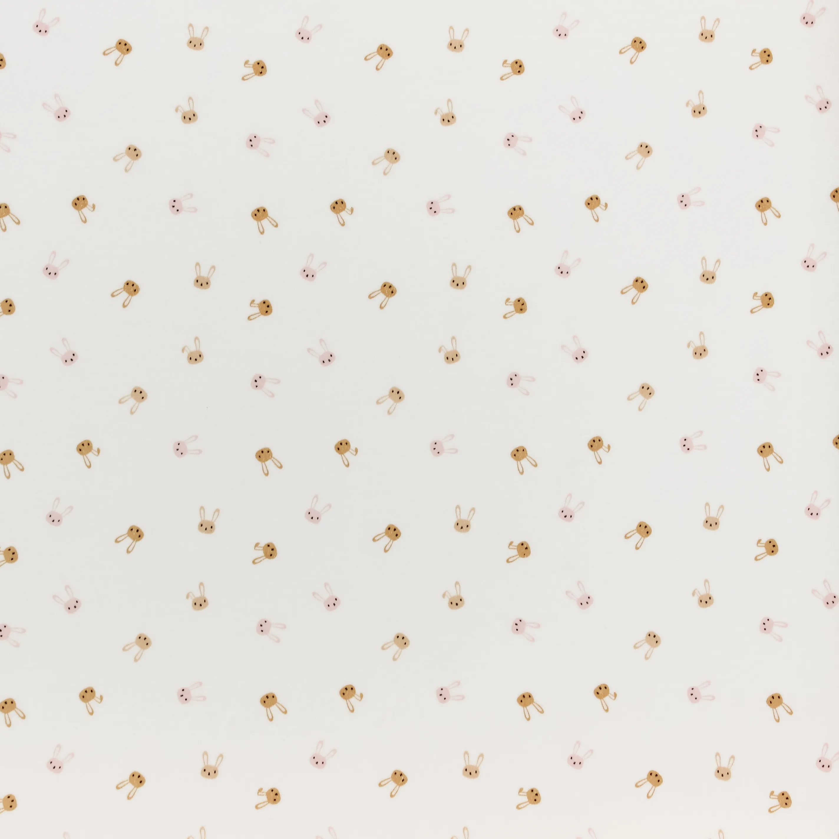 Witte Nicky Velours met Konijnen
