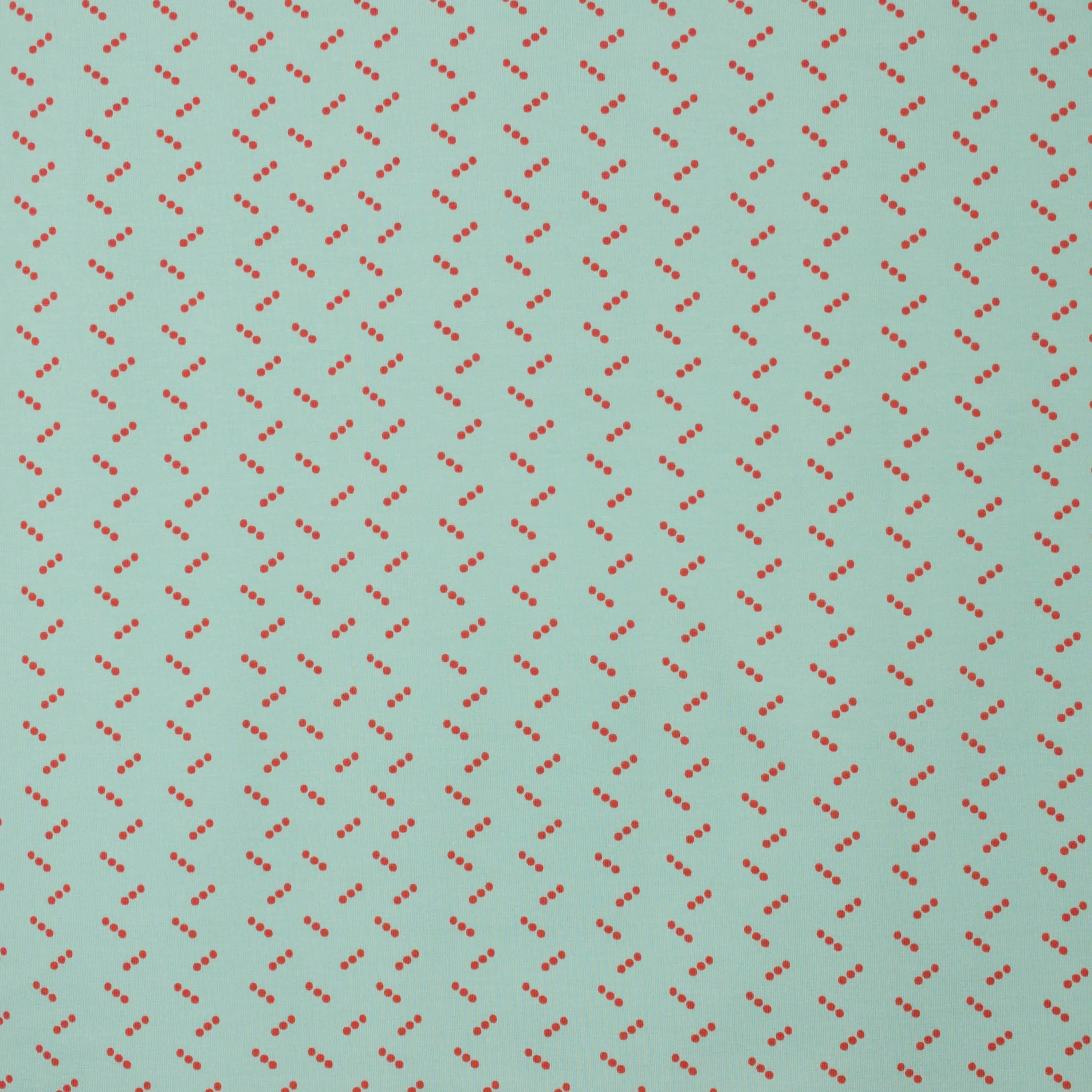Munt french terry met stippen 'We wonder Tridots' van About Blue Fabrics