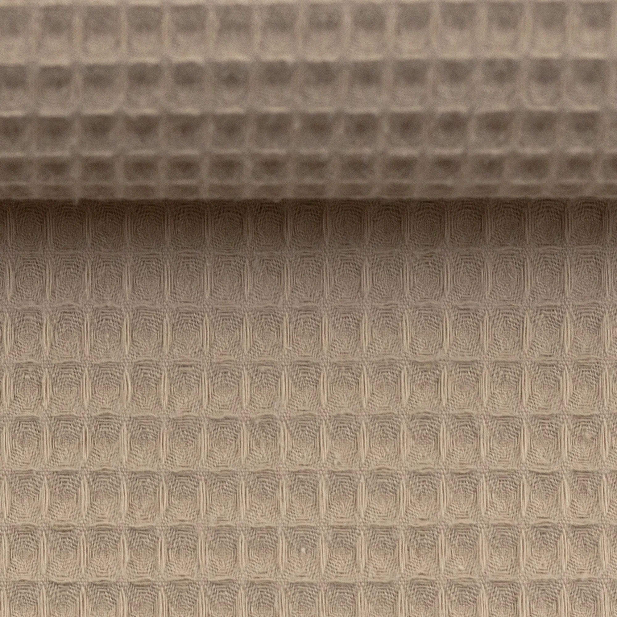 Wafelstof katoen beige 'Nelson'