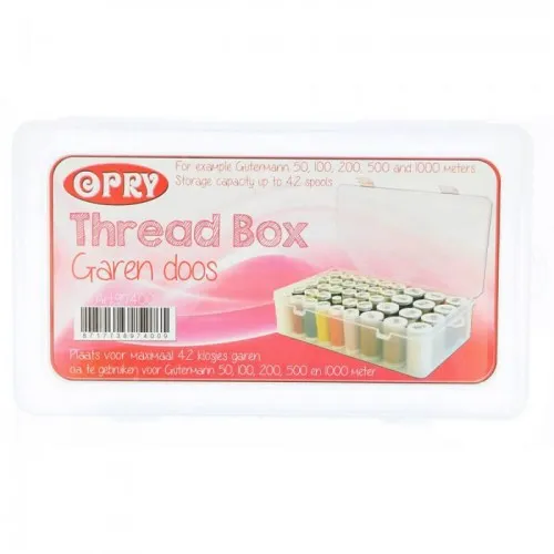 Opbergdoos voor naaigaren - max. 42 klosjes - Opry
