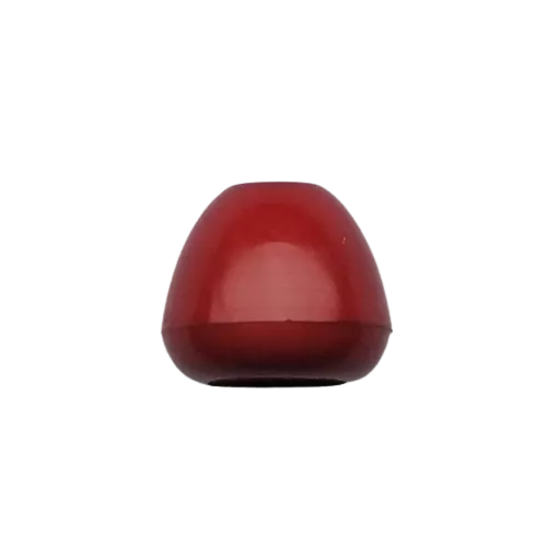 Koord einde plastic 12 mm - rood (opening 5 mm)