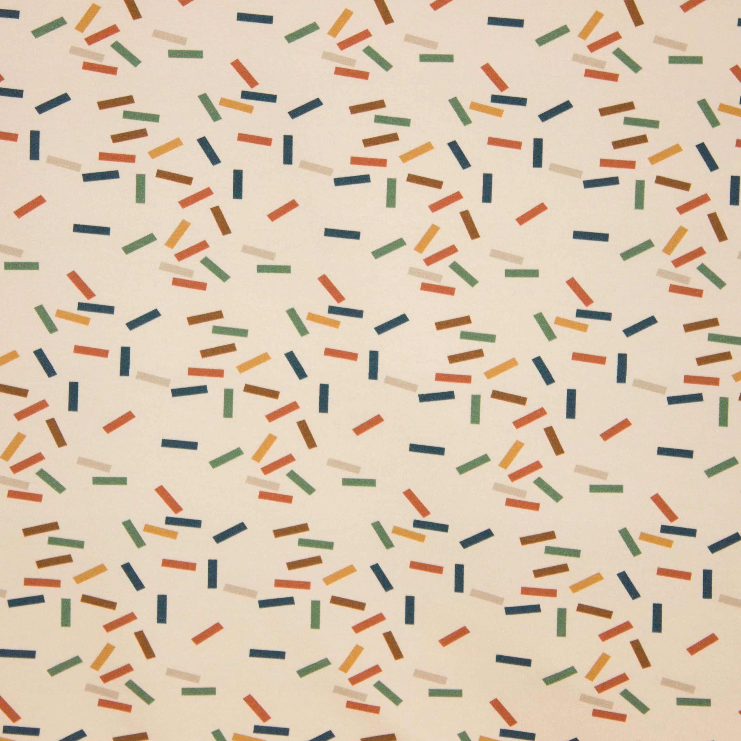 Ecru french terry met confetti
