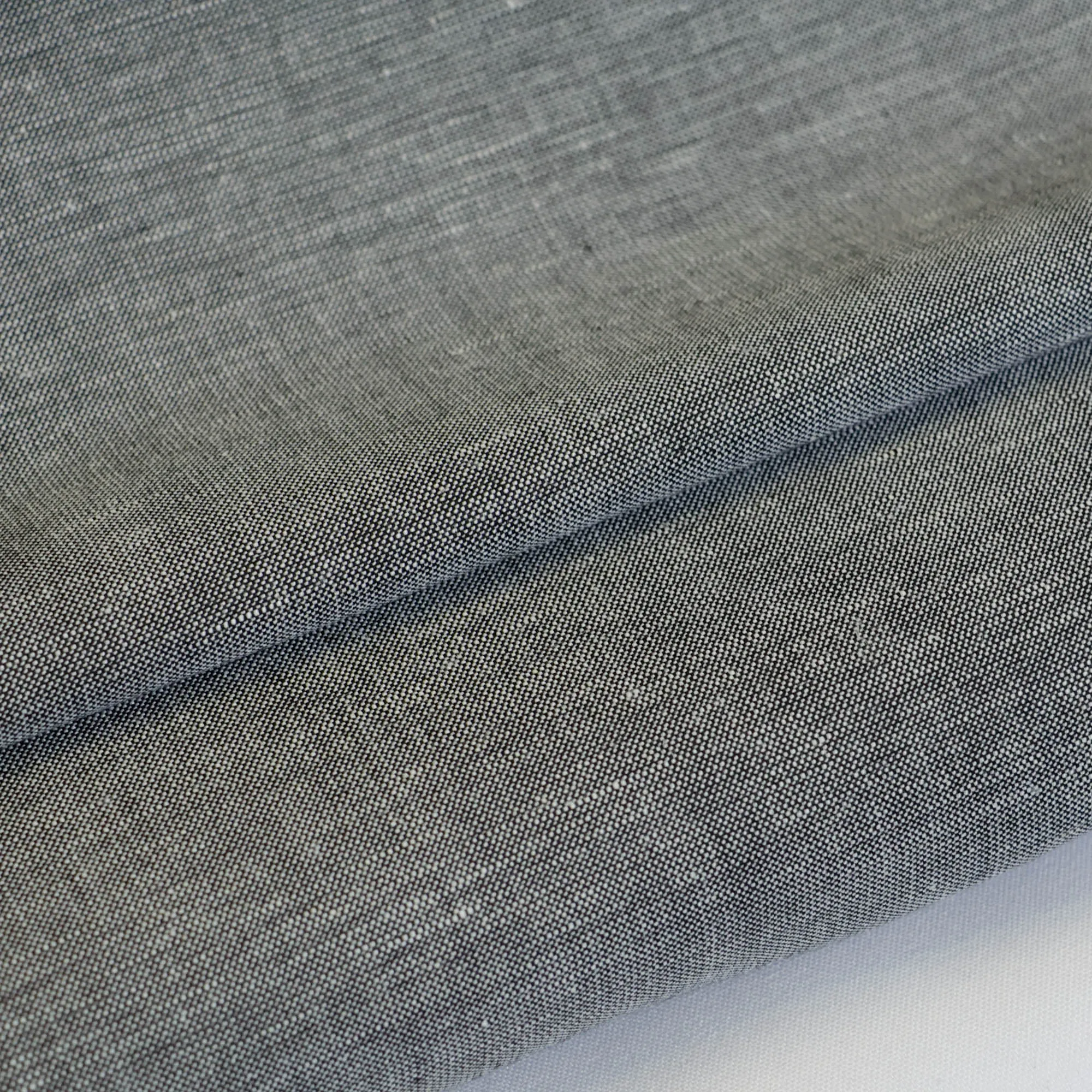 Linnenlook denim grijs