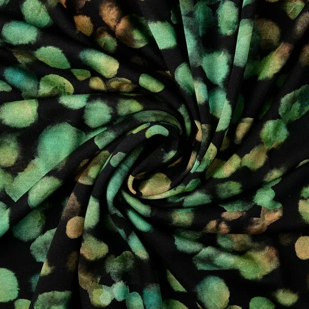 Licht breitje zwart met groene camouflage
