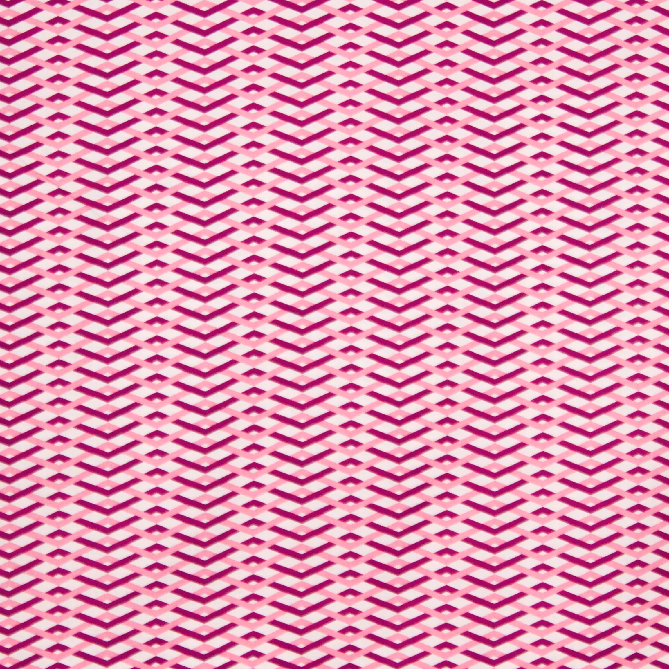 Witte katoen met roze strepen