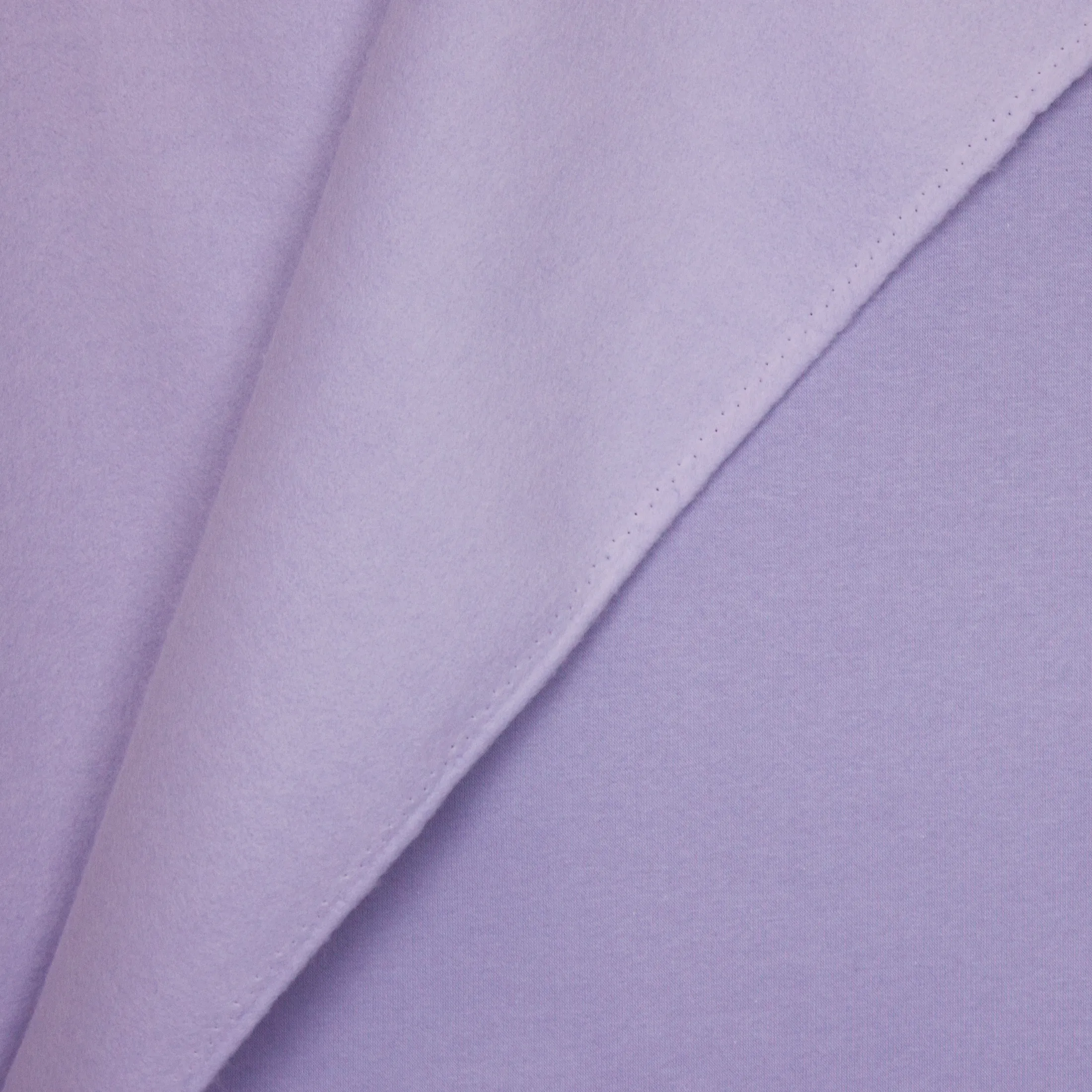 Lila sweaterstof met fleece achterkant van La Maison Victor