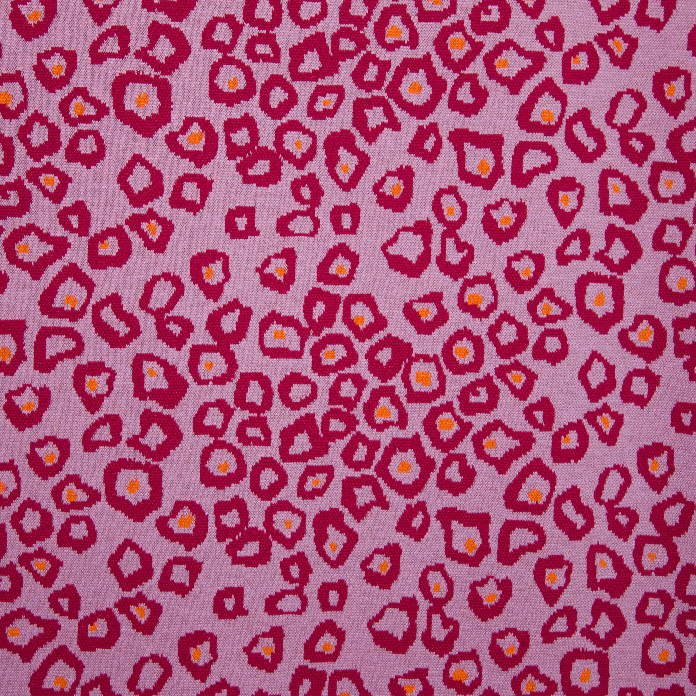 Lila jacquard jersey met abstract motiefje van Little Darling