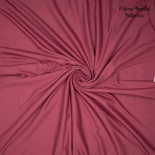 Polyester viscose twill stretch bordeaux