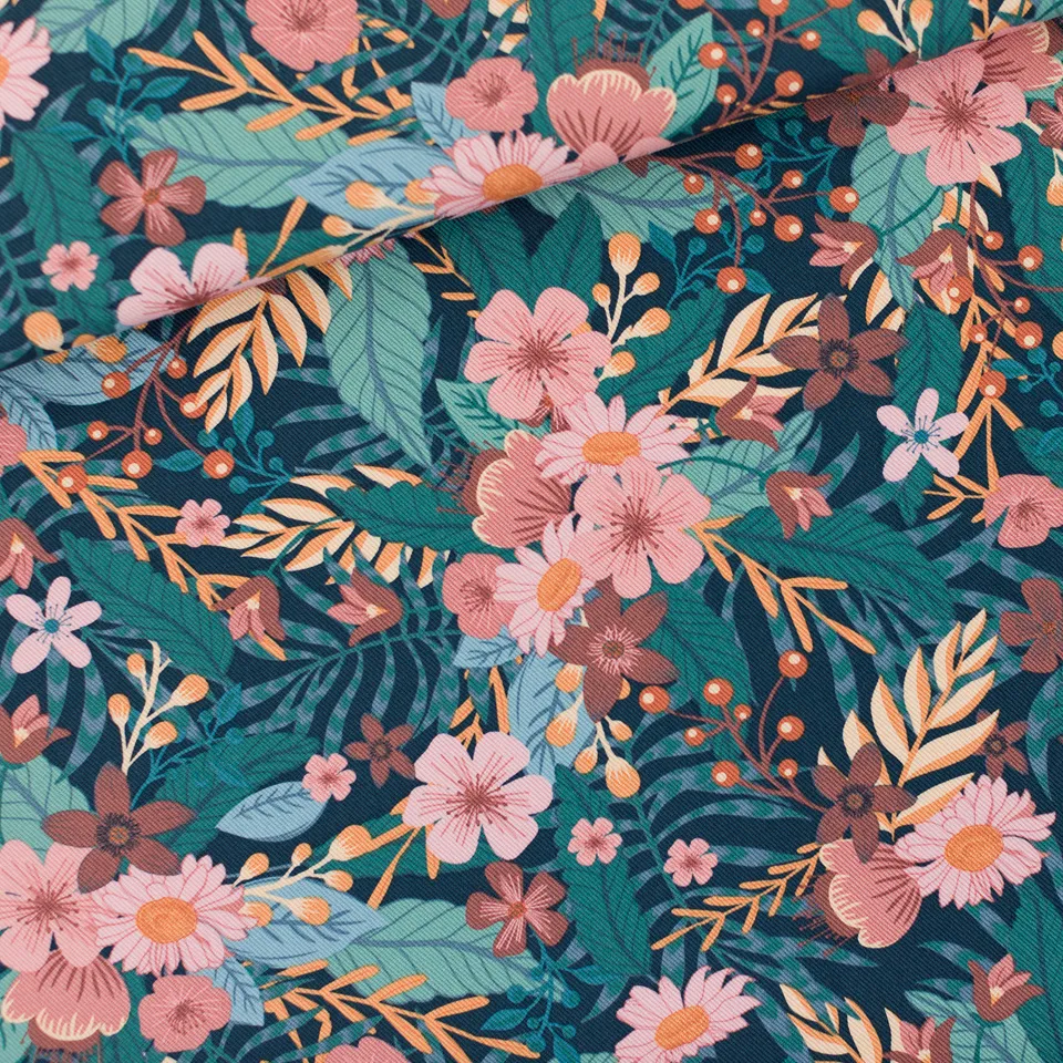 Katoenen twill canvas "Bouquet Flowers" van See You At Six