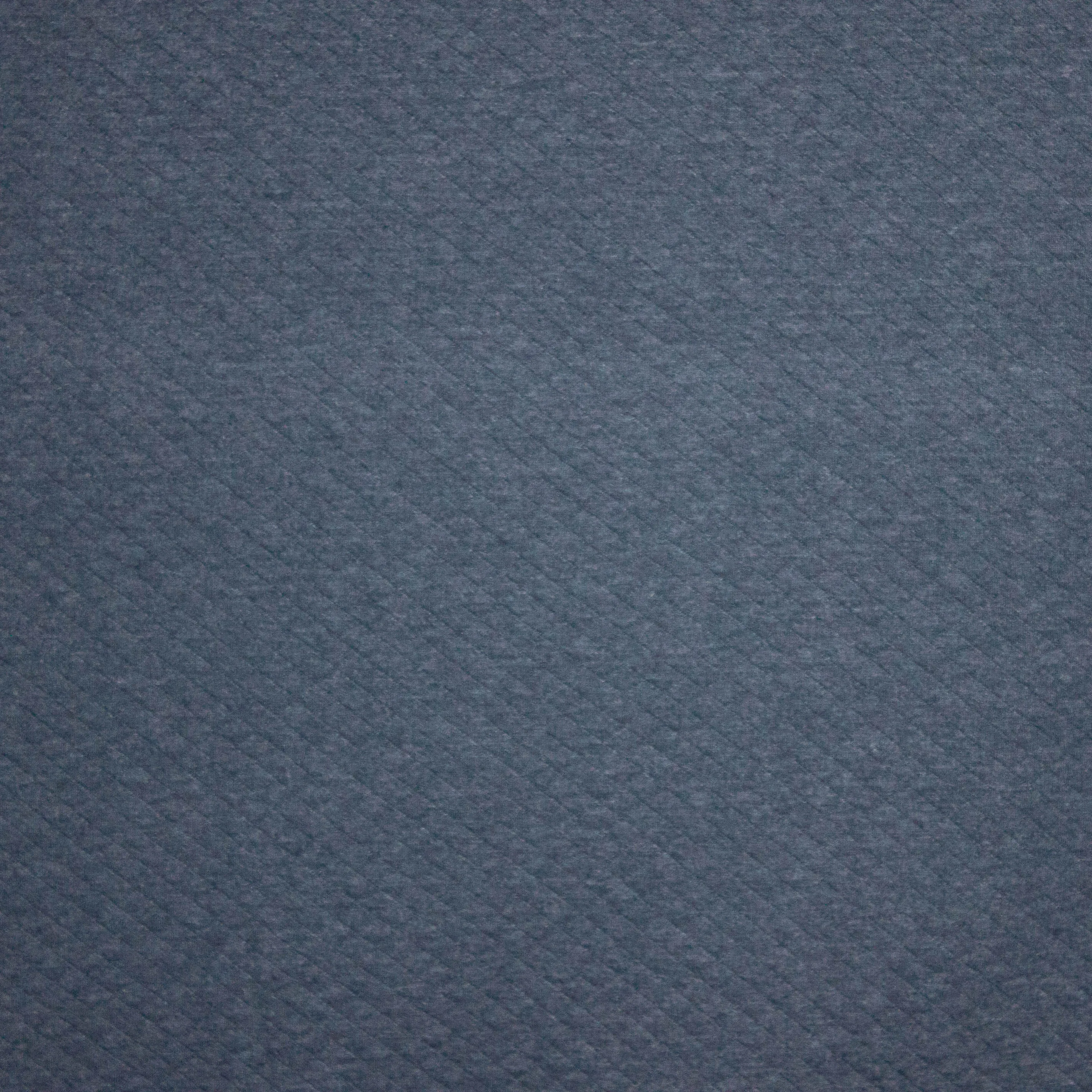 Marineblauwe sweaterstof gewatteerd en overstikt